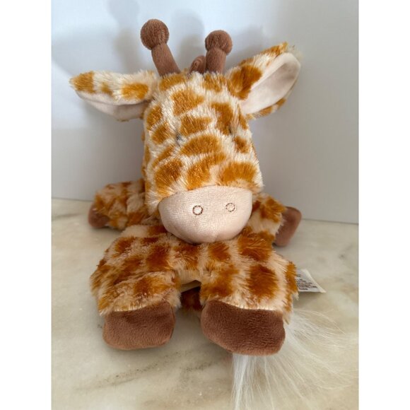 Nat & Jules Giraffe Plush Hand Puppet Toy Orange Cream Soft - Picture 1 of 5